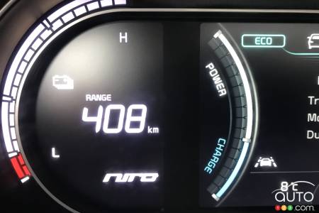Kia Niro EV, charge indicator